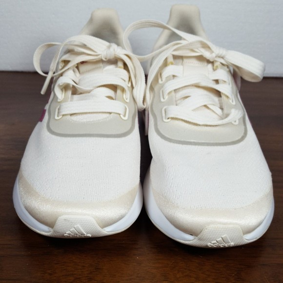 Adidas Womens QT Racer FY5679 Off White Running Shoes Sneakers Sz 7 EUC - Picture 3 of 10